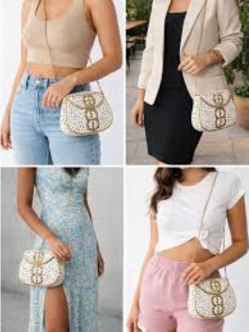 Ramla  Mosaic Chain Shoulder Bag - Picture 5 of 7